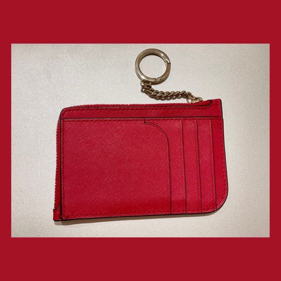 KATE SPADE Medium L-Zip Card Holder Hot Chili - Picture 2 of 3